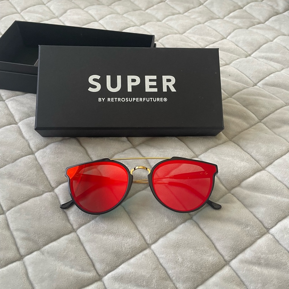 Red Retrosuperfuture Sunglasses